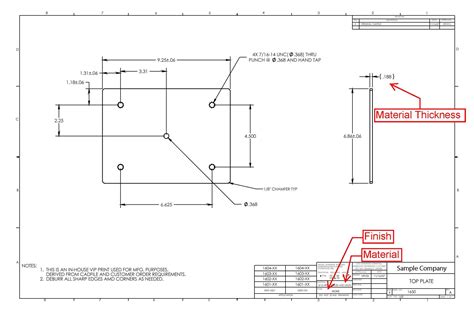 blueprints for metal manufacturing